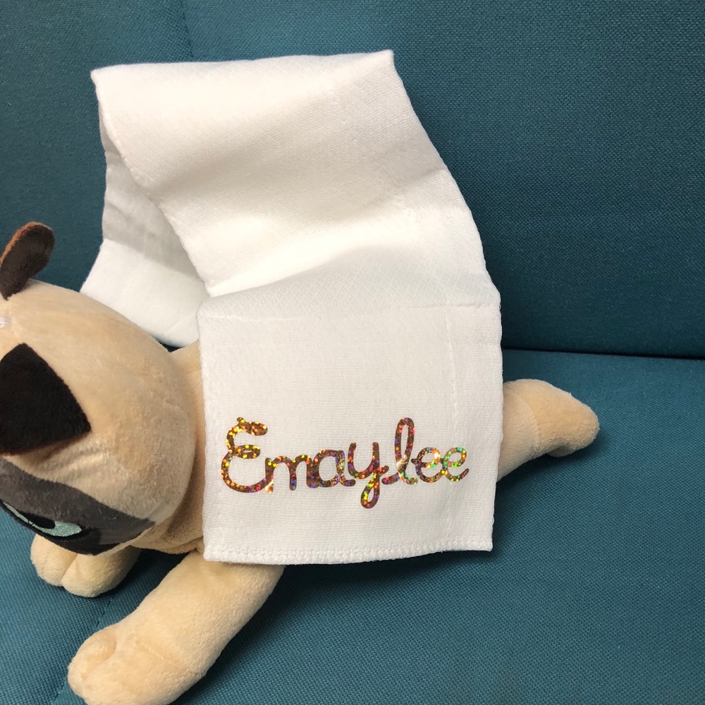 NWT-4 pack personalized burp cloth